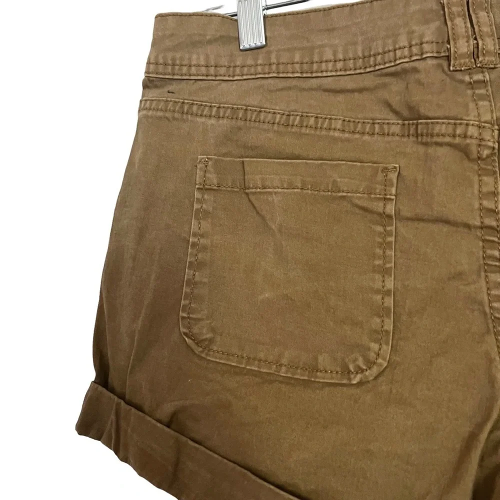 Aeropostale Tan Brown Midi Twill Short Size 8
